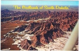 South Dakota Postcard Aerial View Badlands of South Dakota - £2.36 GBP