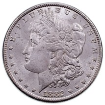 1882 Silver Morgan Dollar in Choice BU Condition, Terrific Eye Appeal - $1,757.90 MXN