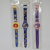 VTG Lot Of 3 Walt Disney Digital Watches SLEEPING BEAUTY POCAHONTAS Notr... - $16.99