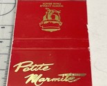 Vintage Matchbook Cover  Petite Marmite restaurant Palm Beach, FL  gmg  ... - £9.81 GBP