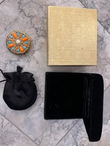 Vintage Geminesse Coral Cabachon Compact by Max Factor of Hollywood - €43,41 EUR