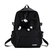School Backpack New Women&#39;s Tote Students Korean BackpaFor Girls Solid Female Ba - £27.13 GBP