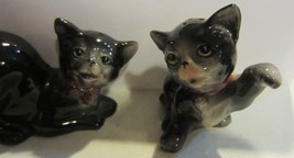 Vintage black cats salt and pepper shakers Japan - $21.80