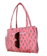 Large Cotton Weekender Travel Bag, Handmade Quilted Fabric Duffle Bag Da... - $36.92 CAD