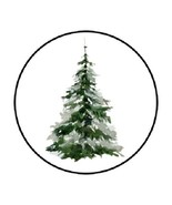 1.2&quot; Round 48 Christmas Pine Tree Envelope Seals Labels Stickers Favor S... - $6.12 CAD