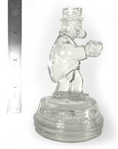 Barney Google Comic Character Clear Glass Candy Container (Circa 1920&#39;s) - £51.07 GBP