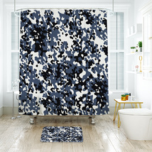 Army Camuflage Pattern 04 Shower Curtain Bath Mat Bathroom Waterproof Decorative - £18.07 GBP+