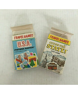 Vintage playing cards travel games picture match and guess the state car... - £15.53 GBP
