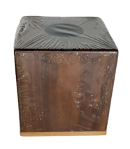 Max Gear Walnut Beech Tissue Box Cover Holder 6 x 6 x 5" Square Magnetic... - $25.74