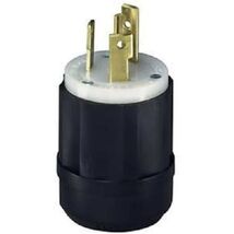 Leviton 021-02611-0PB Locking Plug, Black/White - $28.55