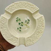 Belleek Ashtray Shamrocks 6th mark 1965 -1980 Ireland Small Vintage Porcelain - £28.65 GBP