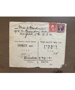 Palästina 1937 Umschlag von USA nach Great Palestine Orphan Asylum - $15.10