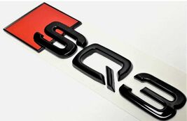 Chrome 3D Rear Trunk Emblem Badge For Audi SQ3 Sedan Avant Gloss Black L... - $24.99