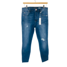NWT Womens Petite Size 30 30P Level 99 Indigo Vanessa Distressed Skinny Jeans - £20.68 GBP