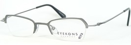 Dinamarca Eyekons Colección K. 13aL Silver-Gray Gafas 45-19-140mm - £44.66 GBP