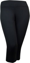 allbrand365 designer Womens Cropped Leggings size Large Color Black - £42.59 GBP