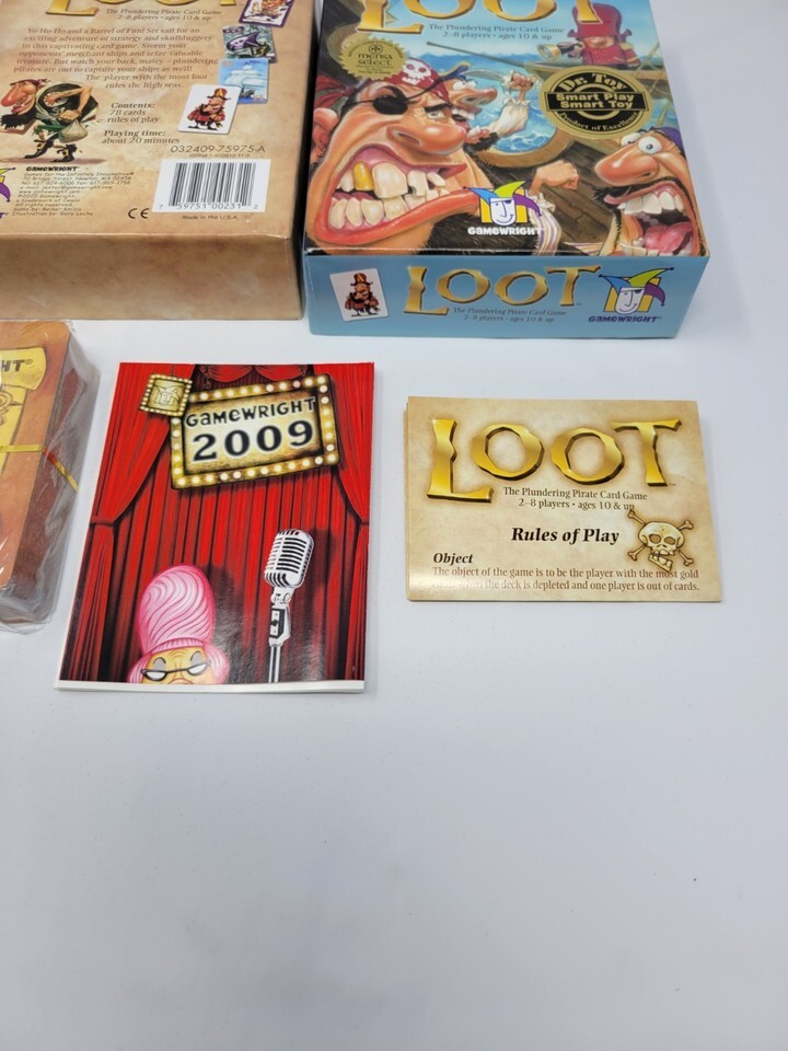 Loot The Plundering Pirate Card Game 2005 Gamewright New OPEN BOX Item image 2