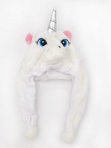 Toddler Baby Girl Boy Rabbit Horn Hat Nursery White Unicorn Beanie Tail Cap - £8.26 GBP