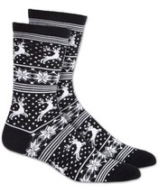 allbrand365 designer brand Womens Holiday Crew Socks, 9-11, Black - £7.85 GBP
