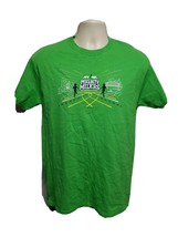 NYRR New York Road Runners Mighty Milers Run for Life Adult Medium Green TShirt - £11.68 GBP