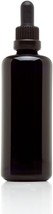 Infinity Jars 100 Ml 3.4 fl oz Black Ultraviolet Glass Bottle Glass Eye Dropper - £19.10 GBP