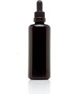 Infinity Jars 100 Ml 3.4 fl oz Black Ultraviolet Glass Bottle Glass Eye ... - £18.97 GBP