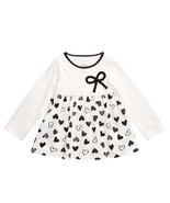 First Impressions Infant Girls Cotton Printed Hearts Tunic,White,6-9 Months - £12.45 GBP