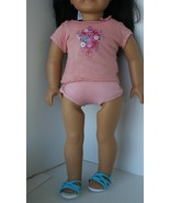 AMERICAN GIRL Shirt for doll, mauve pink with floral pattern EUC - £7.73 GBP