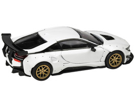 BMW i8 Liberty Walk White with Gold Wheels 1/64 Diecast Model Car by Paragon ... - £18.90 GBP