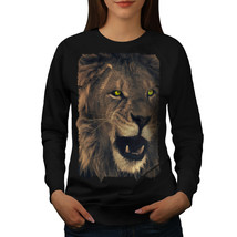 Lion Eye Face Wild Animal Jumper Beast Head Women Sweatshirt - $18.99