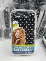 Conair Comfy Curler Soft Bendy Hair Rollers Heatless Curlers Sponge 8 Pcs - £8.25 GBP