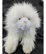 Animal Alley Fluffy White Cat Plush 12 Inch Kitten Commonwealth 2000 Stu... - $34.95