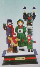 Holiday Creations Dickens Family Light Up Holiday Scene Christmas Songs VTG - $27.10