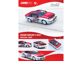 Nissan Fairlady Z Z32 RHD Right Hand Drive Red White Coca-Cola 1/64 Diecast Car - £26.76 GBP