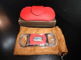Brizard and Co Racing Red  V Cutter with pouch NIB image 5