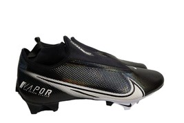 Nike Vapor Edge Pro 360 CV6348-001 Mens Size 13.5 Black &amp; White Football Cleats - £138.82 GBP