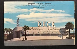 1950&#39;s Postcard - &quot;Seafood at it&#39;s Source&quot; On the St. Simons Sea Island ... - £2.85 GBP