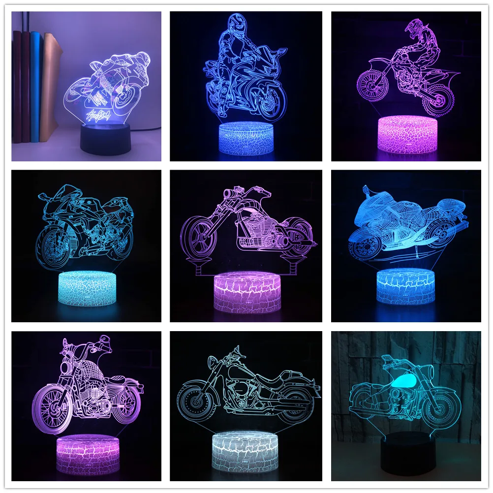 Nightlight lamp colorful changing night lights table lamp home decoration birthday thumb155 crop