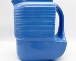 Hall China Refrigerator Pitcher For Westinghouse Blue 8&quot; Tall Art Deco N... - $34.99