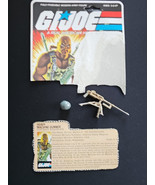 GI Joe 1985 ROADBLOCK Heavy Machine Gunner File Card Accessories Only NO... - $477.67 MXN