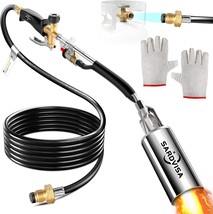 Heavy Duty Propane Torch Weed Burner With 9.8 Ft Rubber Hose, Output, Ic... - £47.17 GBP