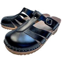 TROENTORP Mary Jane Bastad Swedish Wooden Clogs Sandals Sz 42 Slip On Closed Toe - £43.14 GBP