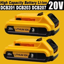 2Pack For DEWALT DCB201 20V Max Lithium-Ion Compact Battery DCB203 repla... - $43.99