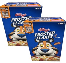 2 Packs Kellogg&#39;s Frosted Flakes,  4 Bags. - £39.24 GBP