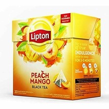 6x Lipton Tea Peach & Mango = 120 Pyramid Tea/Infusion (6 Boxes x 20 Tea Bags) - $24.75