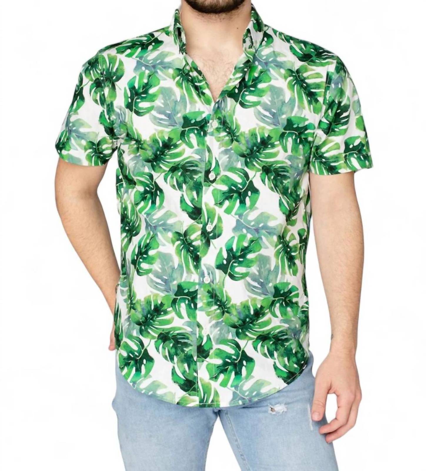 Buddylove robert button down dress shirt in Maui - size S