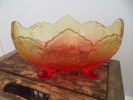 Carnival Glass Footed Banana Boat Bowl - £19.98 GBP