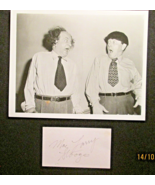 THREE STOOGES: MOE &amp; LARRY STOOGE (HAND SIGN AUTOGRAPHS &amp; PHOTO) - $18,160.48 MXN