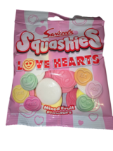 Swizzels Squashies Love Hearts Mixed Fruit Flavors 120g Valentines Foam Gummies - £6.51 GBP+