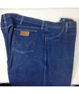 Wrangler 13MWZPW Blue Jeans Mens Tag Size 46x34  Heavy Starched - £13.38 GBP